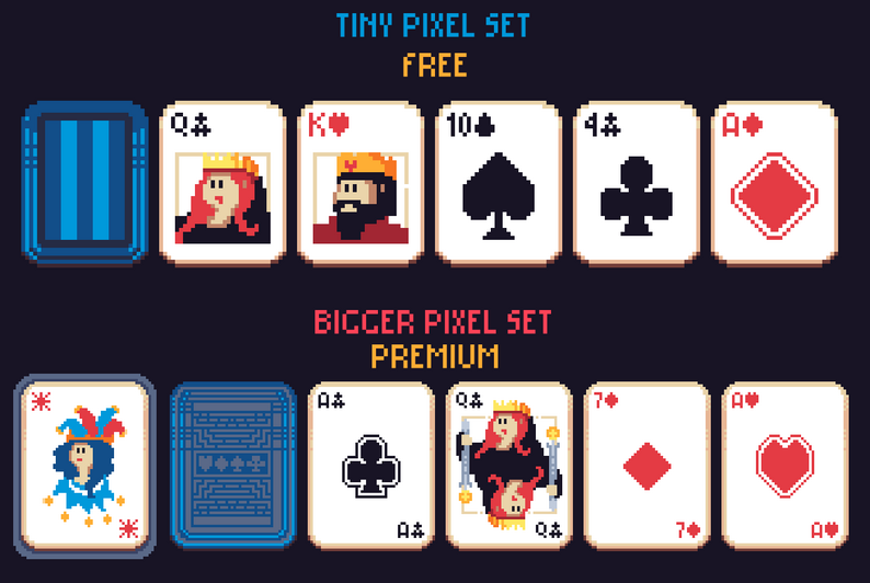 Cute Pixel Playing Cards by Magory