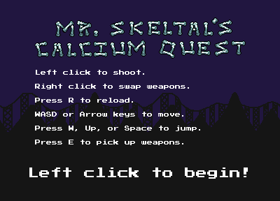 Mr. Skeltal's Calcium Quest
