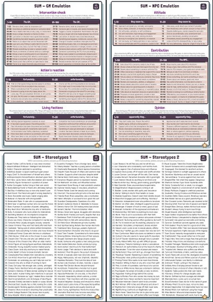Scene Unfolding Machine for Solo RPG by JeansenVaars