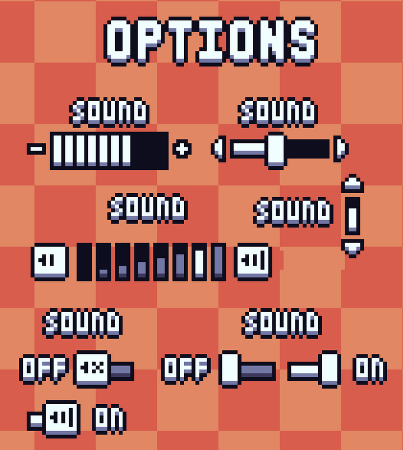 DVA'S GUI Pixel Art Asset Pack: Bars 'N' Boxes by DanVelasquezArt