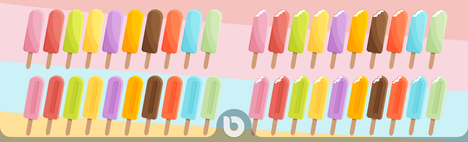 2D Ice Cream Pack Banner