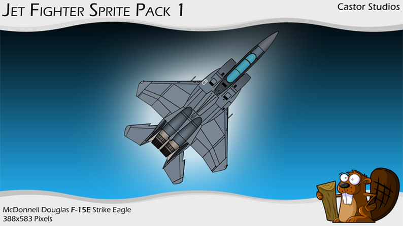 Jet Fighter Sprite Pack 1 by Castor Studios