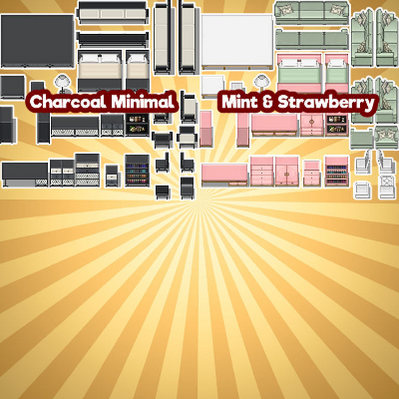 KR Furniture Store ~ Modern Suites Tileset for RPGs by Kokoro Reflections