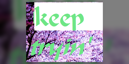 Cover image for Keep Tryin' [Gag game]