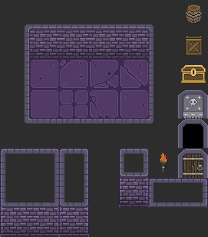 Dungeon Tiles by CardinalZebra