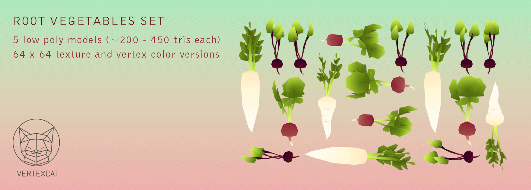 Root vegetables set