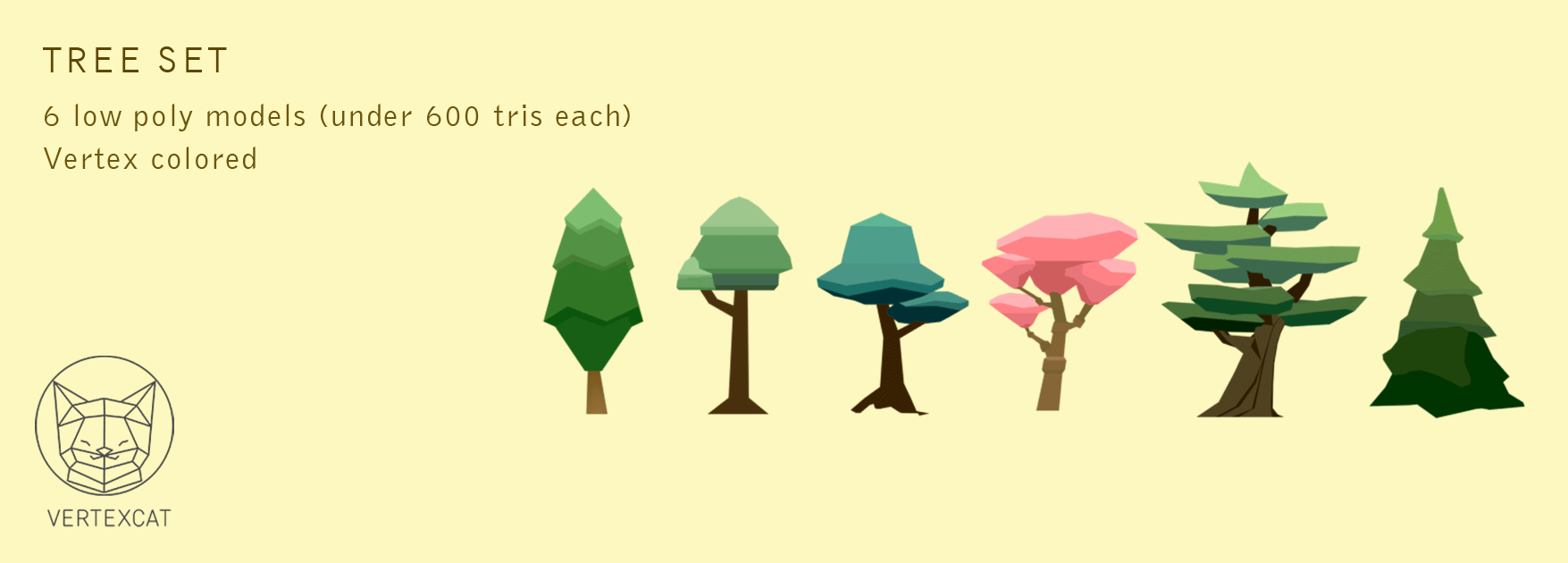 Vertex color trees set