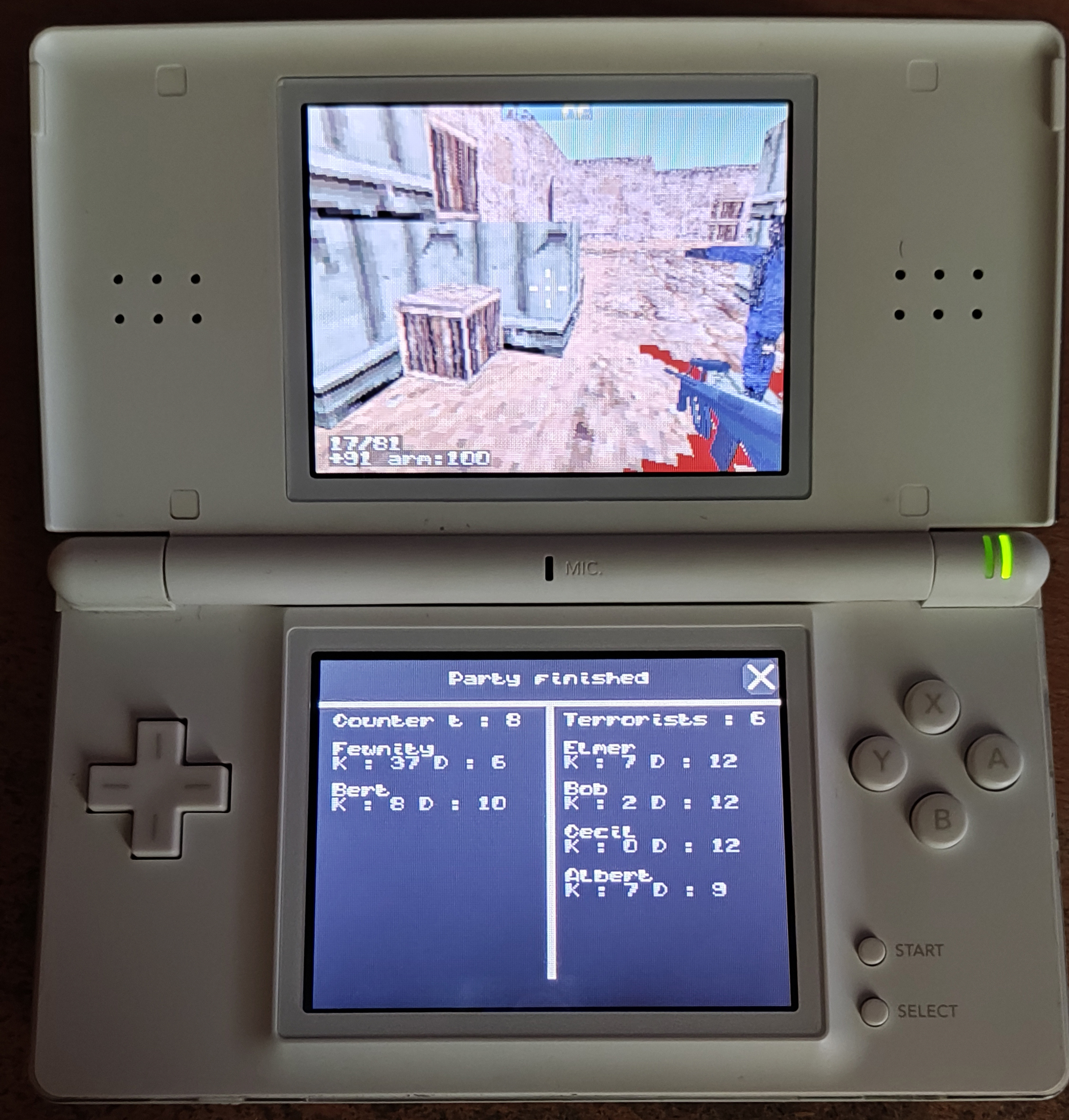 svær at tilfredsstille Shining Ged Counter Strike Nintendo DS by Fewnity