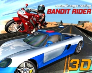 Bandit Rider 3D: smash cops racing