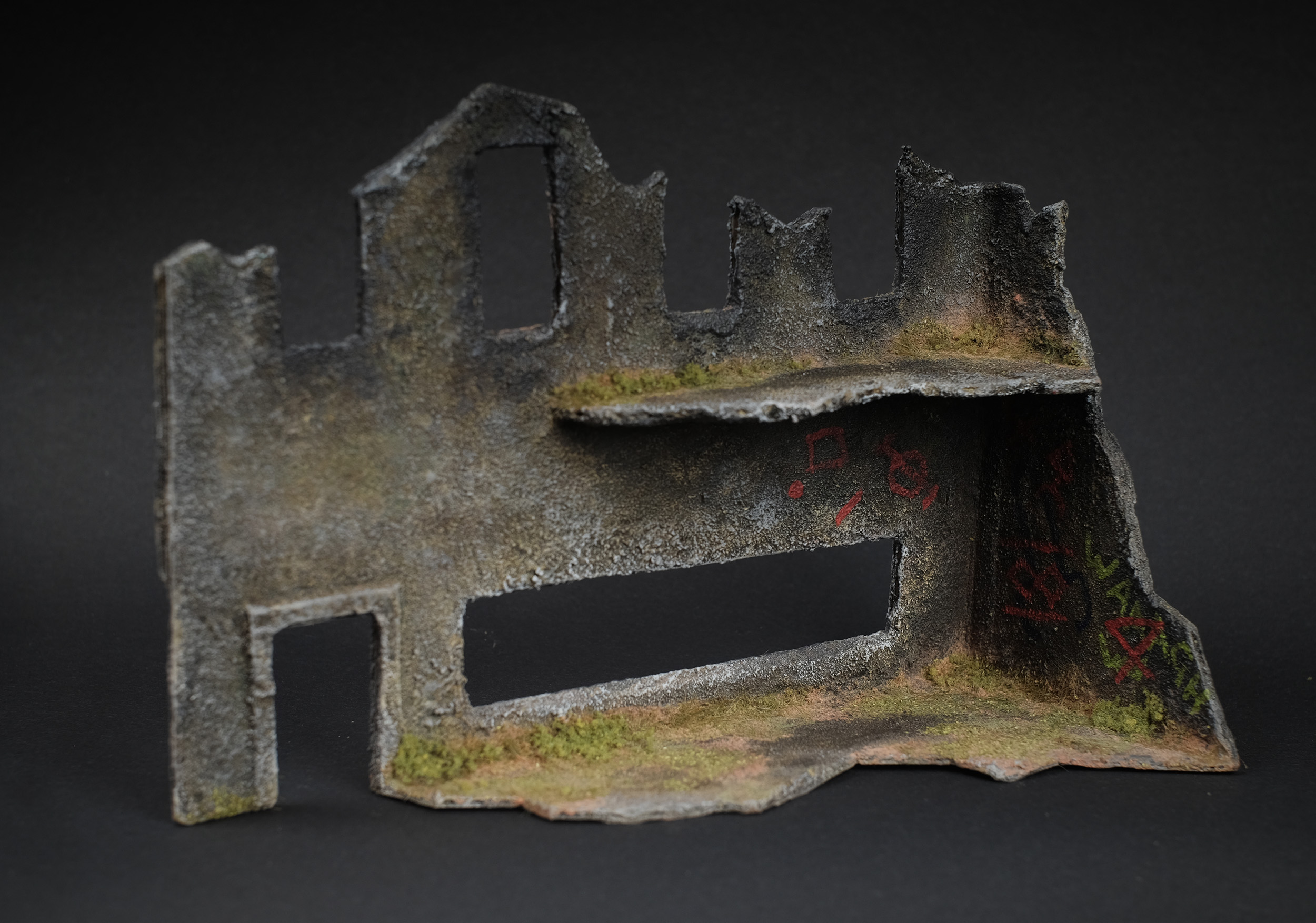 Wargaming Terrain Ruined Building Template 1 By Miscast Terrain