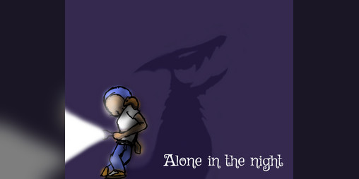 Cover image for Alone in the night
