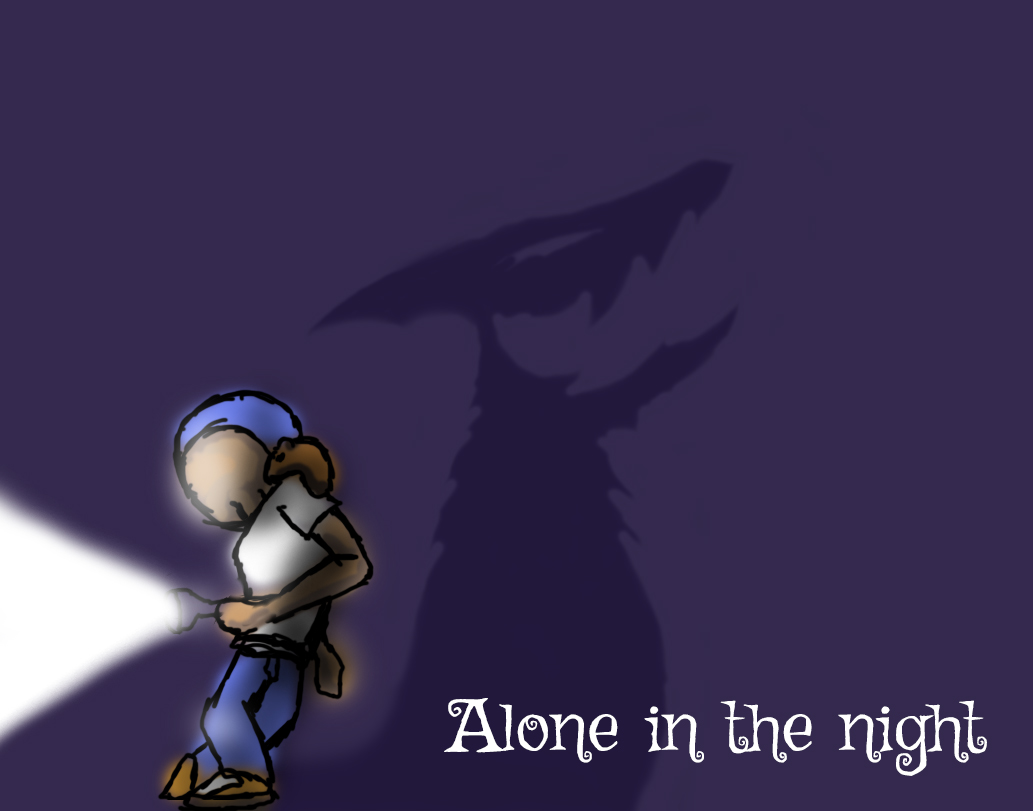 Cover image for Alone in the night