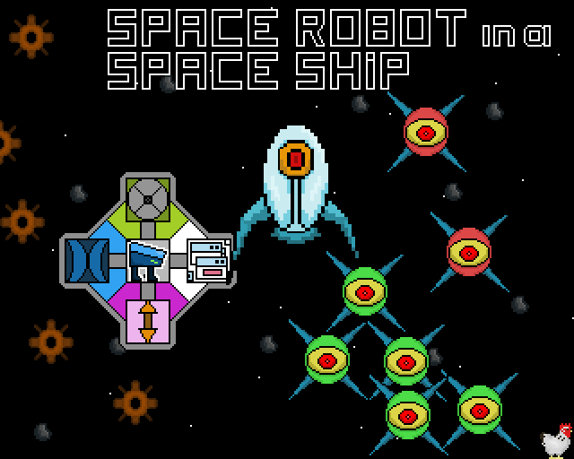 Space Robot on a Space Ship by Apple Dash