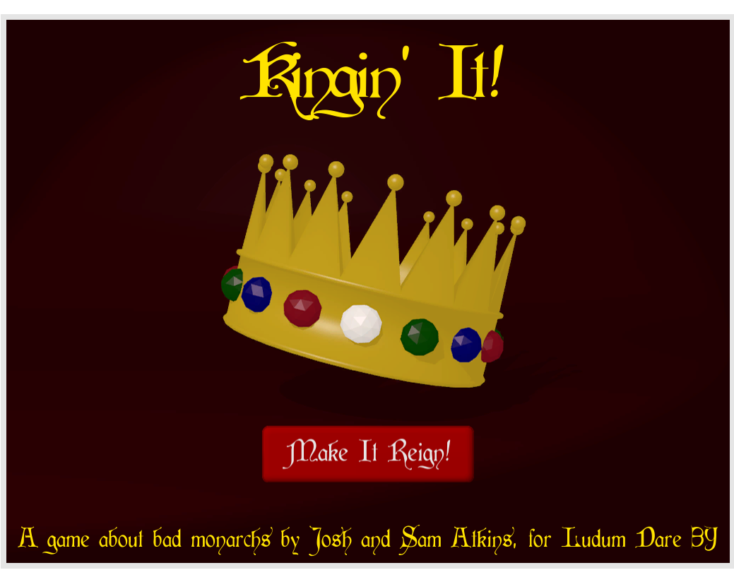 Cover image for Kingin' It (LD #39)