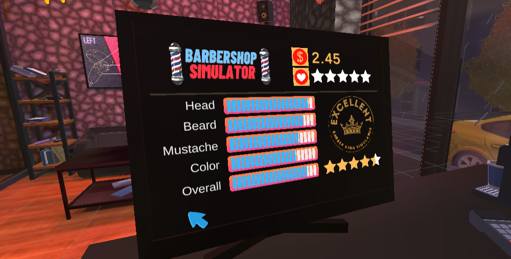 Run a Virtual Barbershop in this Quest 2 VR game