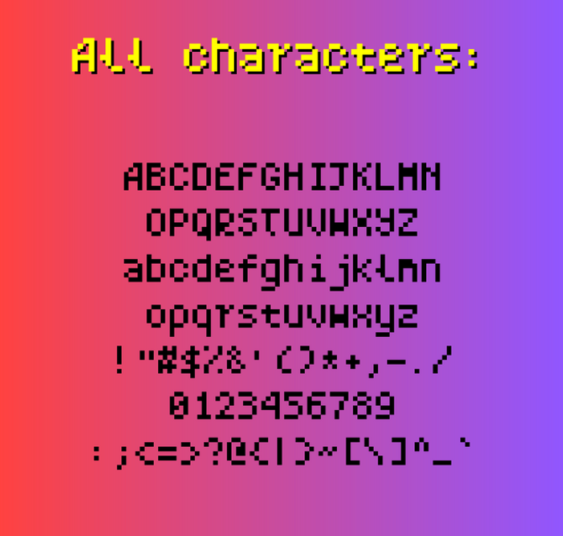 Smol a monospaced font basic by dqg