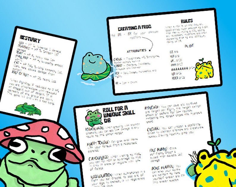 Frogville a frog micro rpg by gizmo