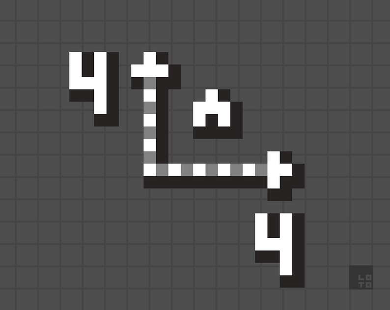 Mini Mouse Bitmap bitmap font - mini map! by lotovik