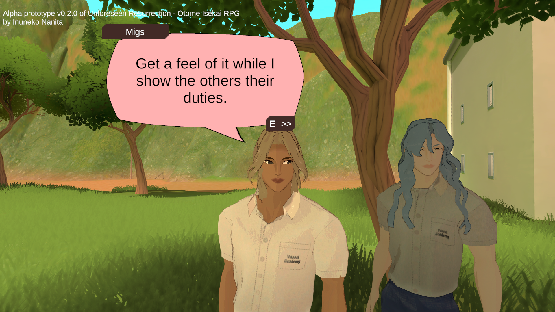 Screenshot 2 for The Unforeseen Resurrection - Otome Isekai RPG with Dress-Up & Farm Sim [Alpha Prototype]