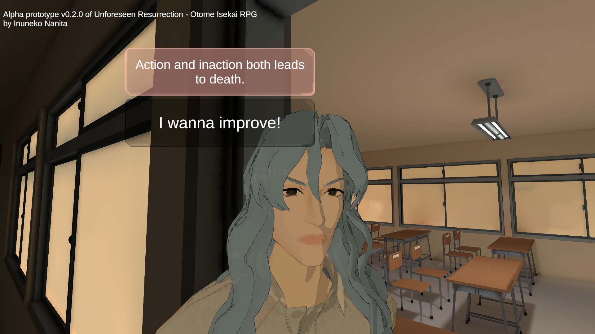 Screenshot 3 for The Unforeseen Resurrection - Otome Isekai RPG with Dress-Up & Farm Sim [Alpha Prototype]