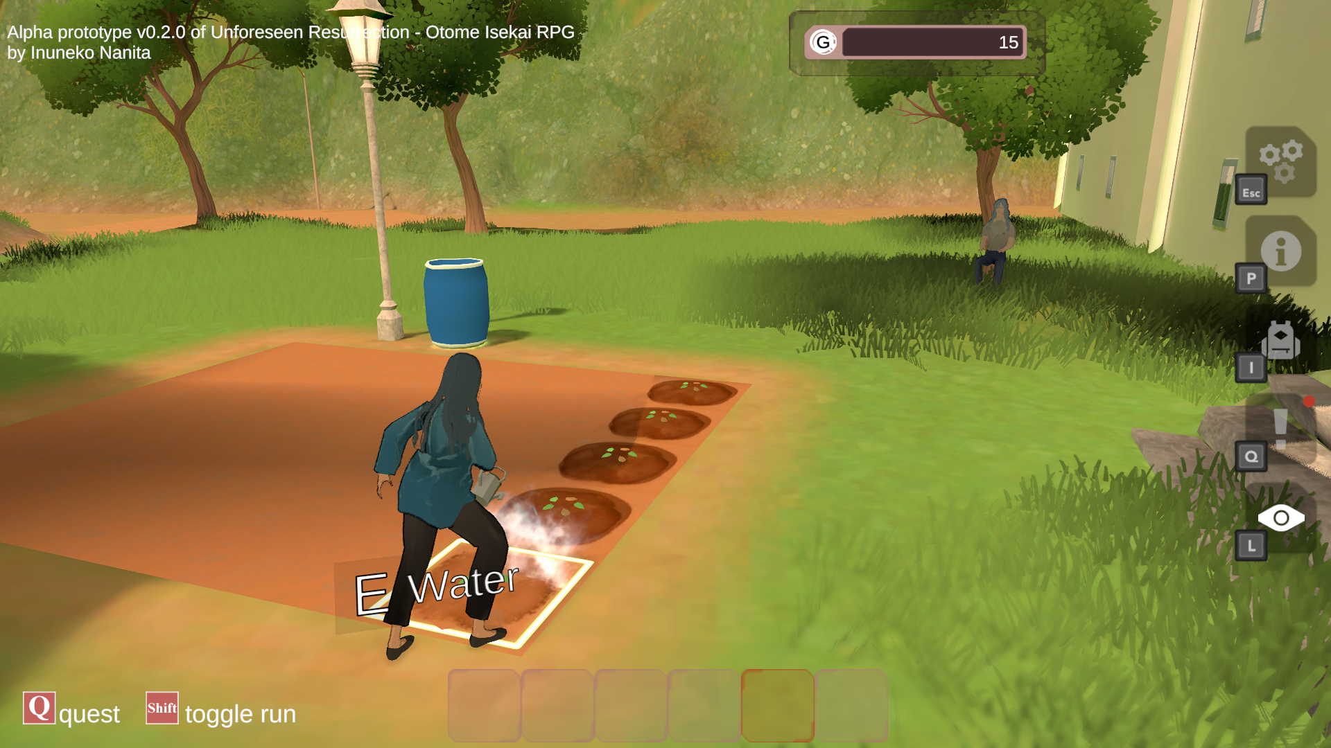 Screenshot 4 for The Unforeseen Resurrection - Otome Isekai RPG with Dress-Up & Farm Sim [Alpha Prototype]