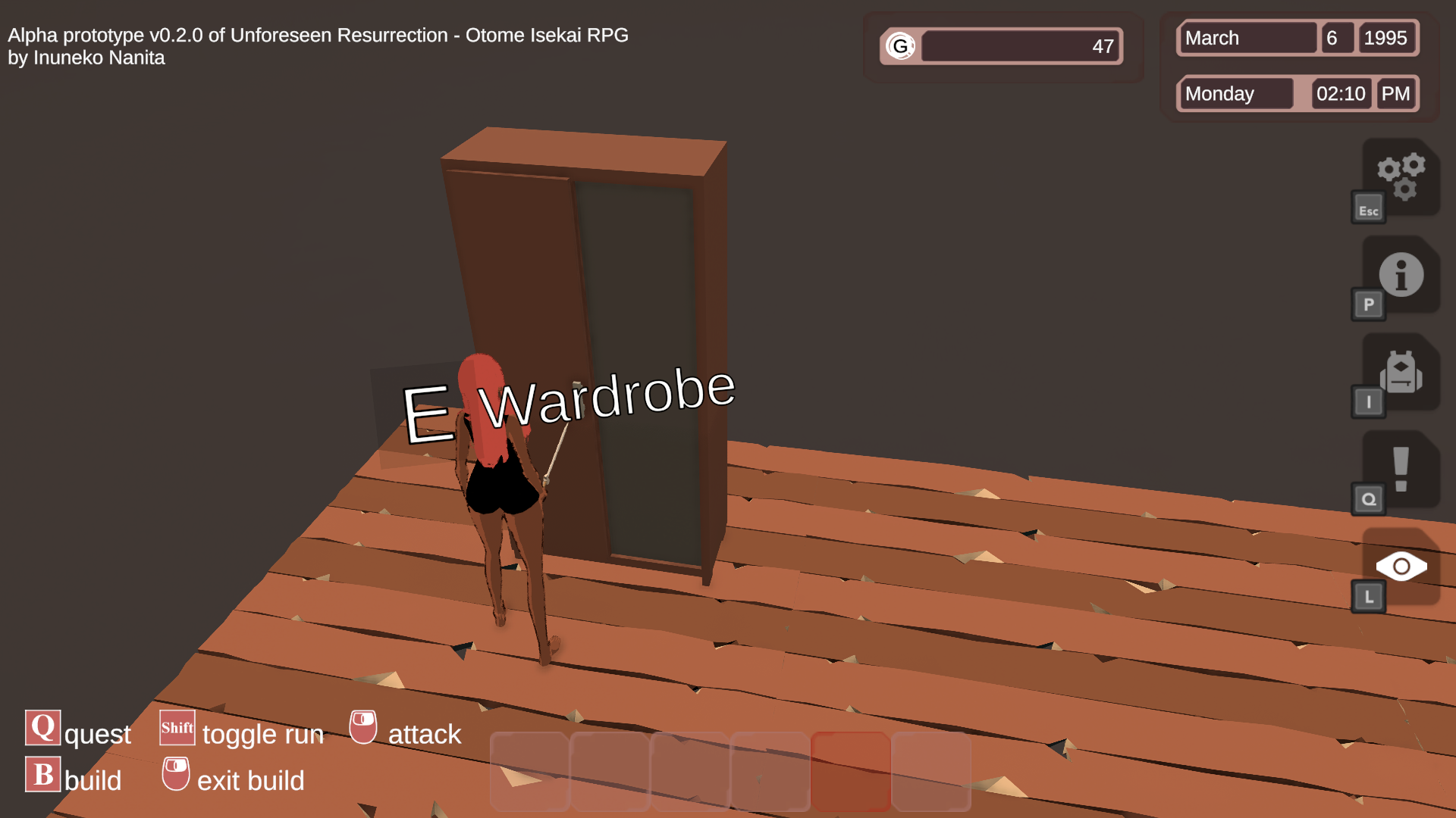 Screenshot 19 for The Unforeseen Resurrection - Otome Isekai RPG with Dress-Up & Farm Sim [Alpha Prototype]