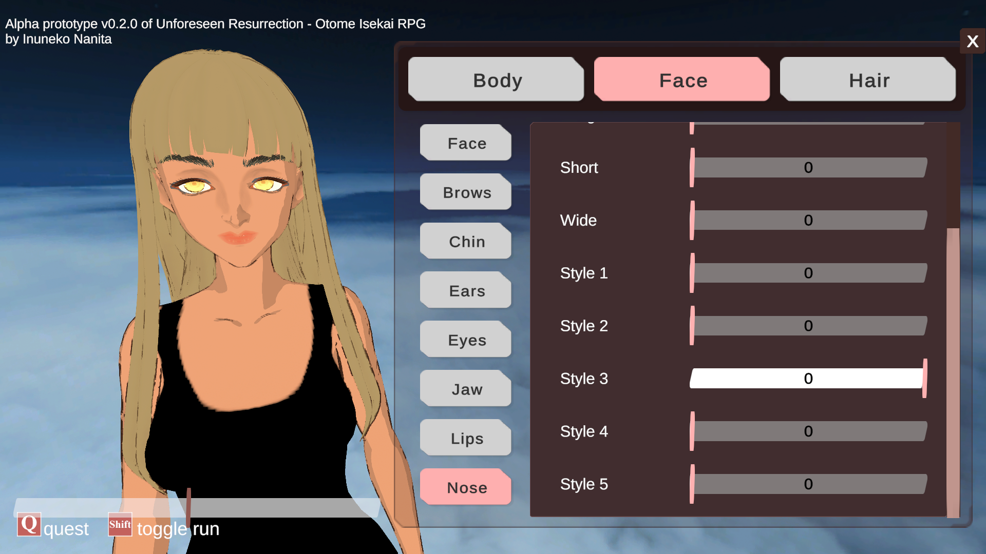 Screenshot 13 for The Unforeseen Resurrection - Otome Isekai RPG with Dress-Up & Farm Sim [Alpha Prototype]