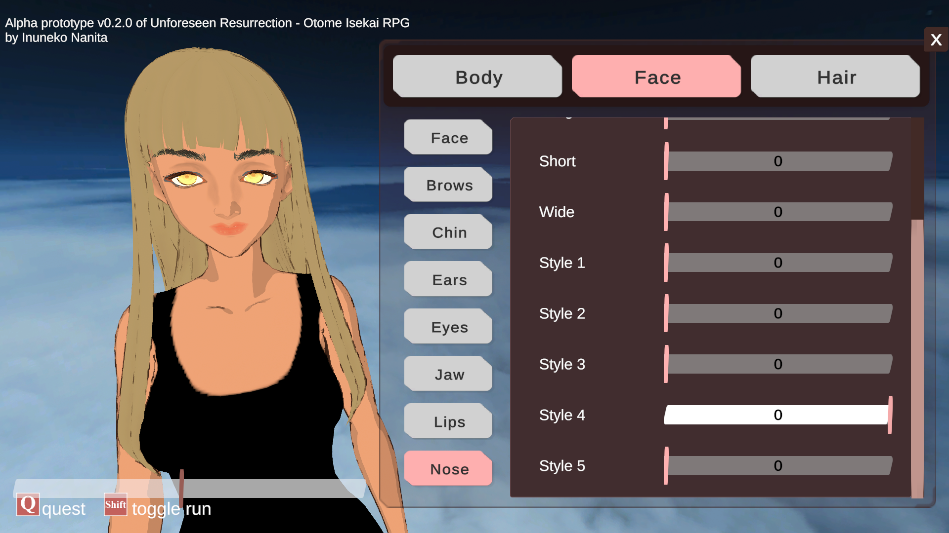 Screenshot 14 for The Unforeseen Resurrection - Otome Isekai RPG with Dress-Up & Farm Sim [Alpha Prototype]
