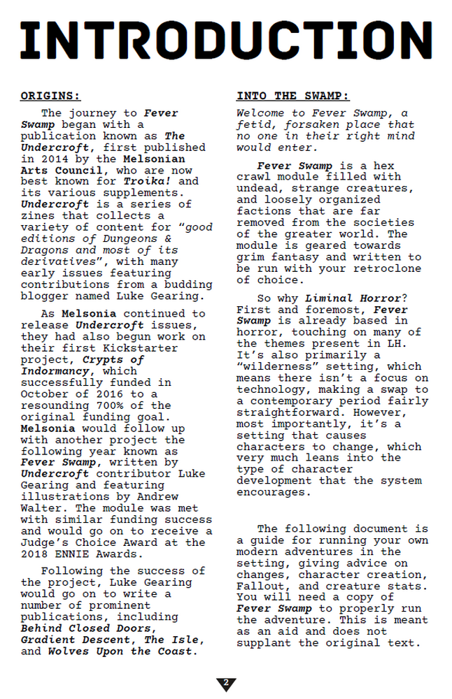 Field Guide to Fever Swamp by Unenthuser