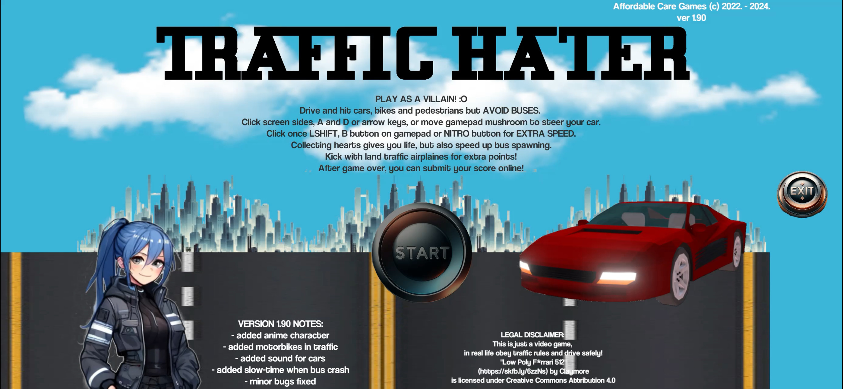 Traffic Hater by Affordable Care Games