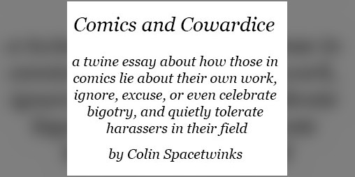 Cover image for Comics and Cowardice