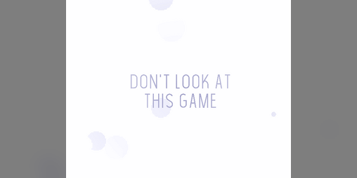 Cover image for Don't Look at This Game