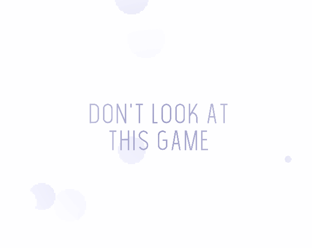 Cover image for Don't Look at This Game