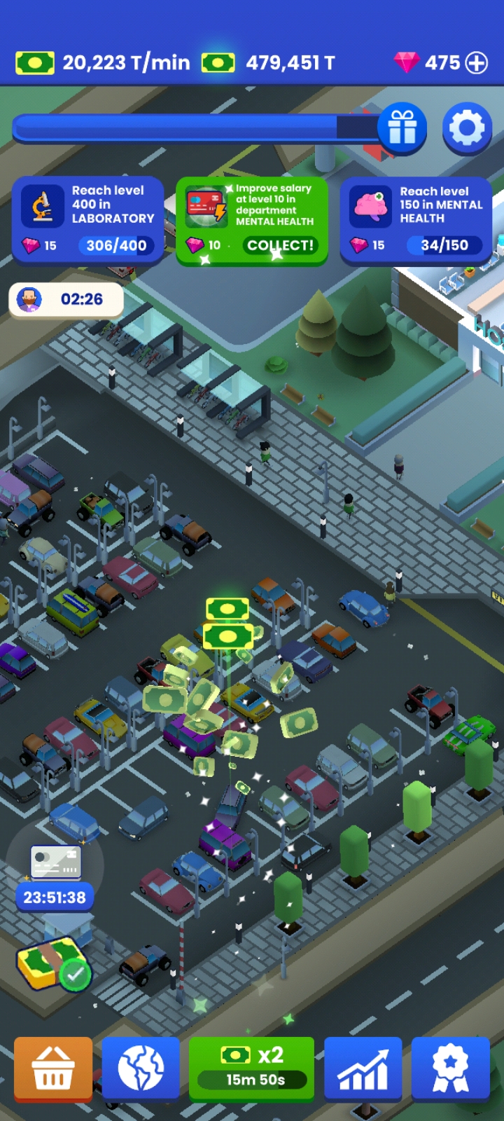 Screenshot 2 for Hospital Empire - Idle Tycoon