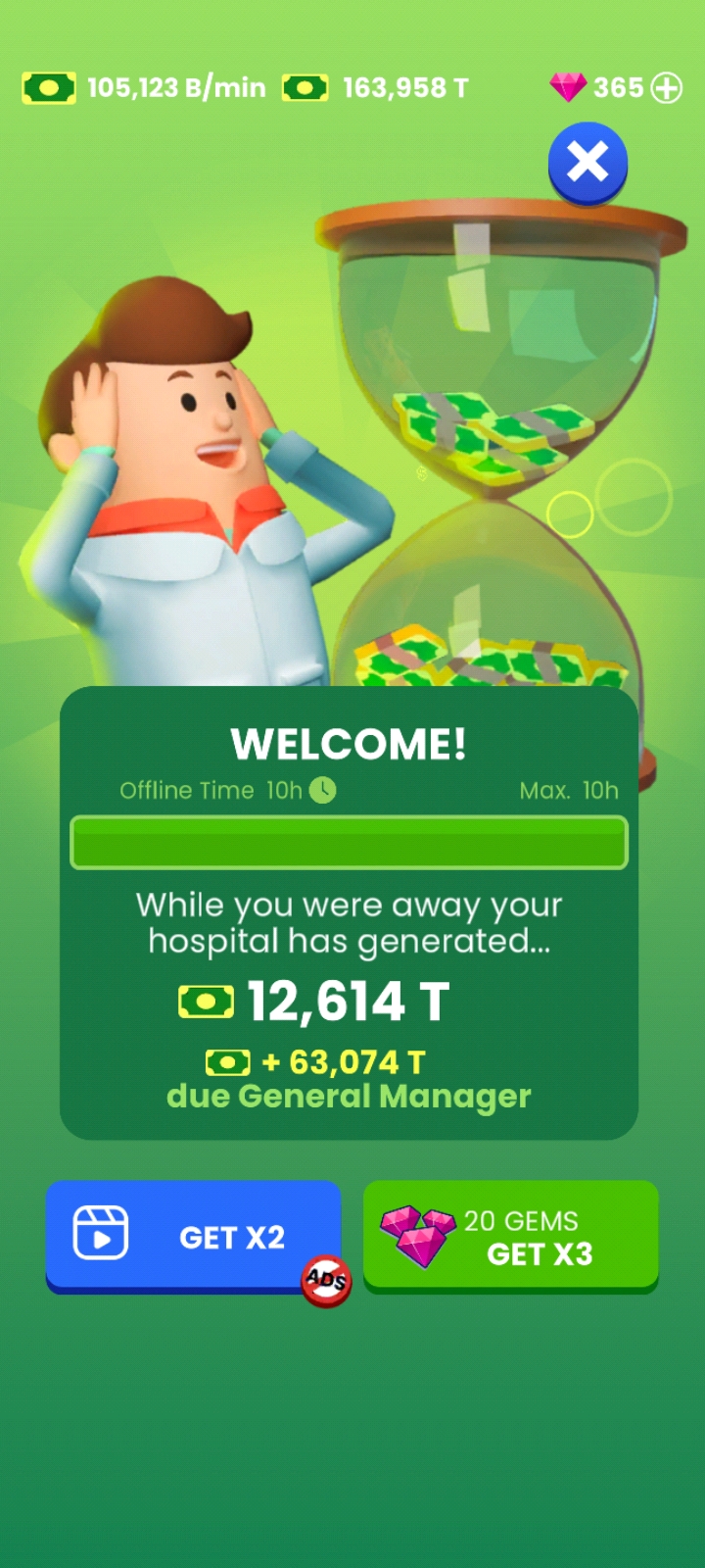Screenshot 4 for Hospital Empire - Idle Tycoon