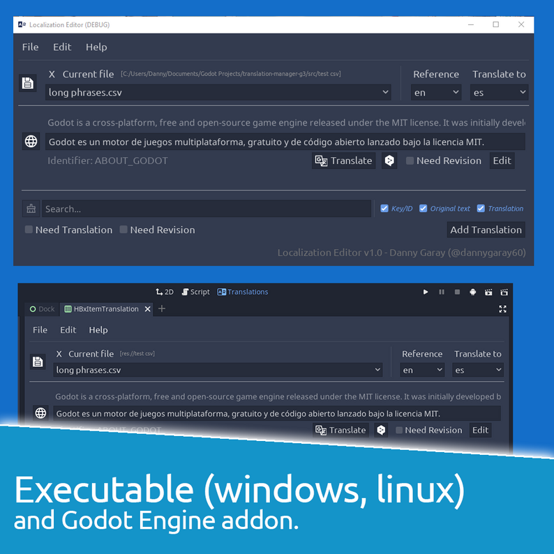 Localization editor by danny garay