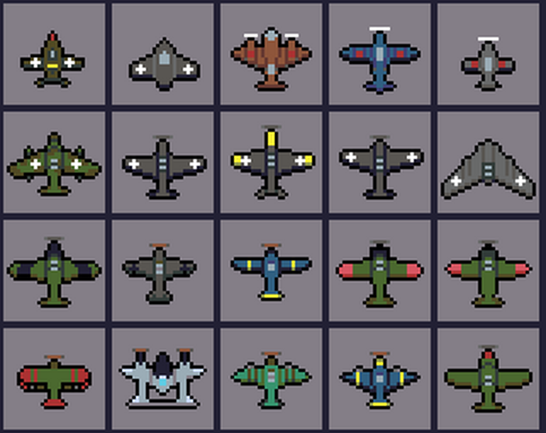 Pixel Planes Assets Pack by Clavs