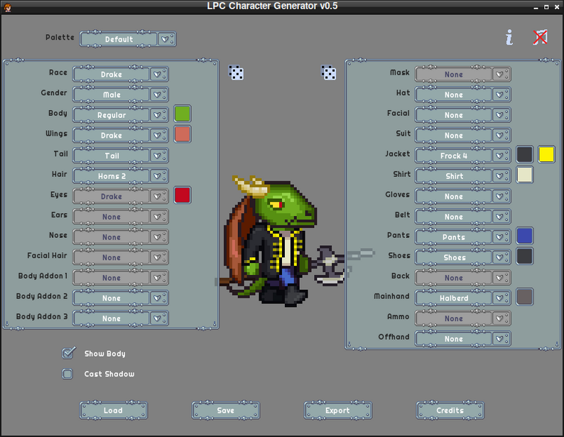 LPC Character Generator by pflat