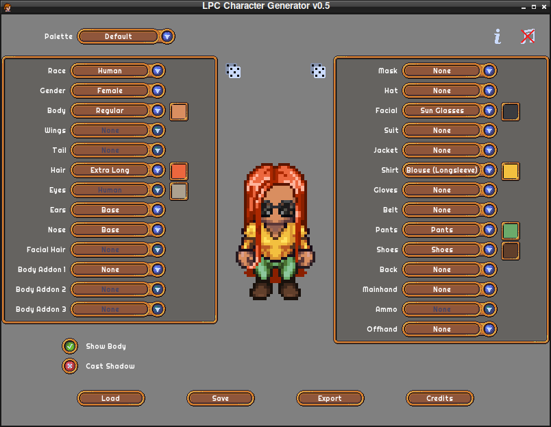 LPC Characters, Portraits, and Facesets (reformat)