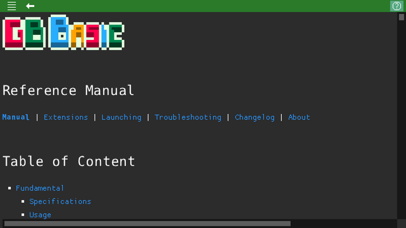 GameBuilder BASIC (GB BASIC) by Tony Wang