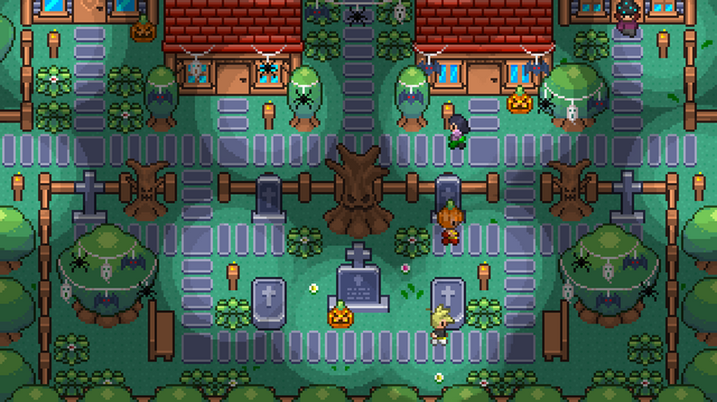 Halloween Tileset 16x16 Pixelart [Fantasy Dreamland] by ELV Games