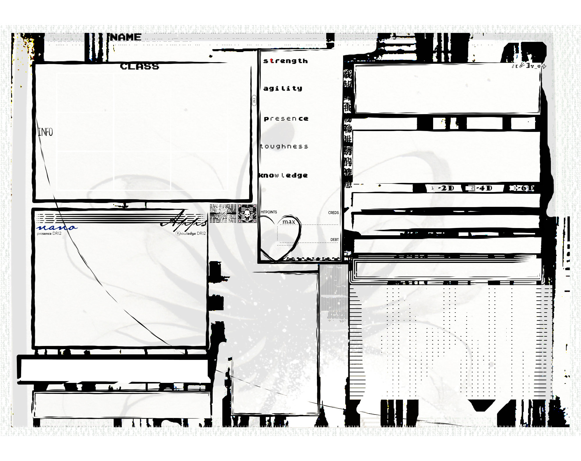 Printable CY BORG Character Sheet V1 By Neeth