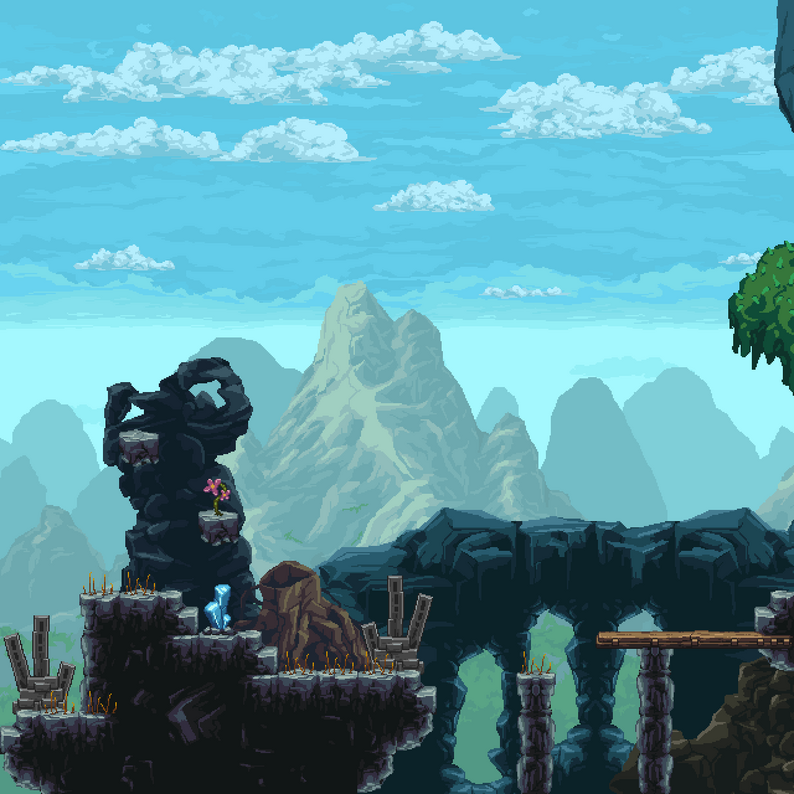 SideScroll Worlds SET6 by Szadi art.