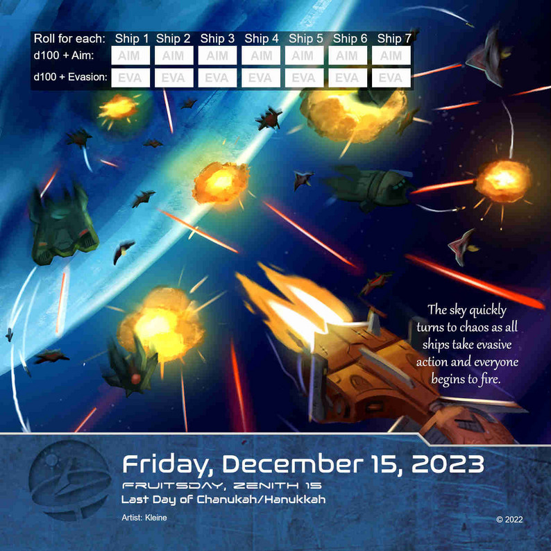 2023 Quest Calendar The Voidspark Chronicles by SundialGamesLLC