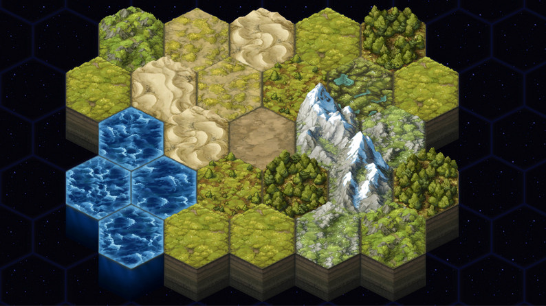 Hex Basic Terrain Set by David Baumgart