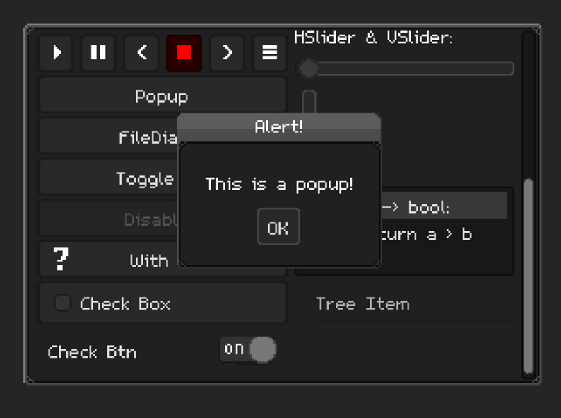 Pixel UI Theme for Godot by Pelatho