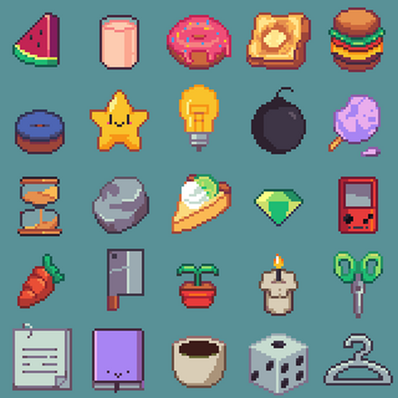 32x32 Random Item Asset Pack v2 by Noiryt