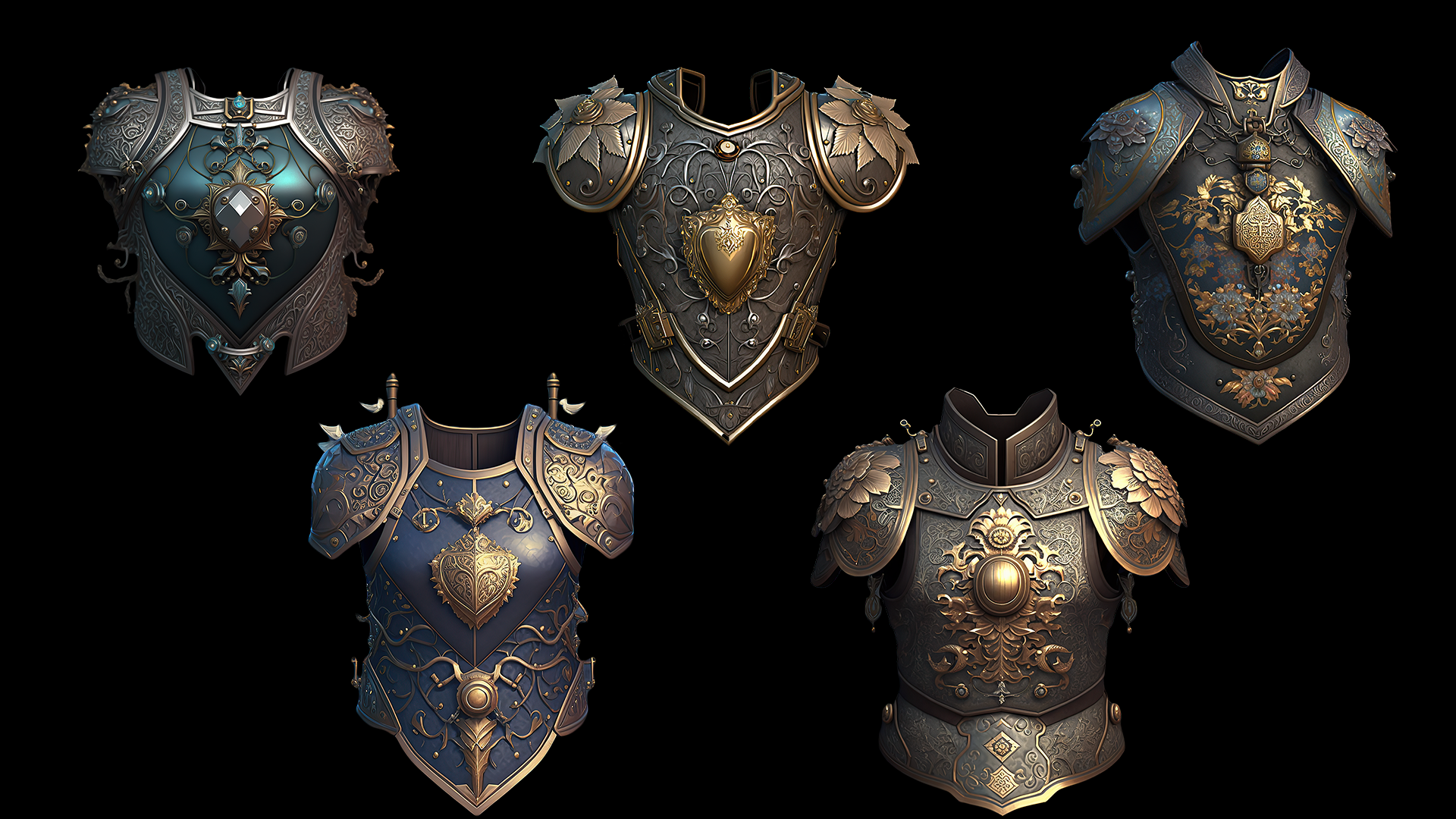 60 Chest Armor Pieces By Kdrn