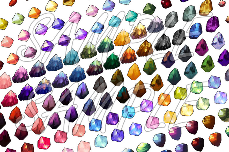 3200 Minerals Gemstone Icons Vol 1 By Atelier Magicae