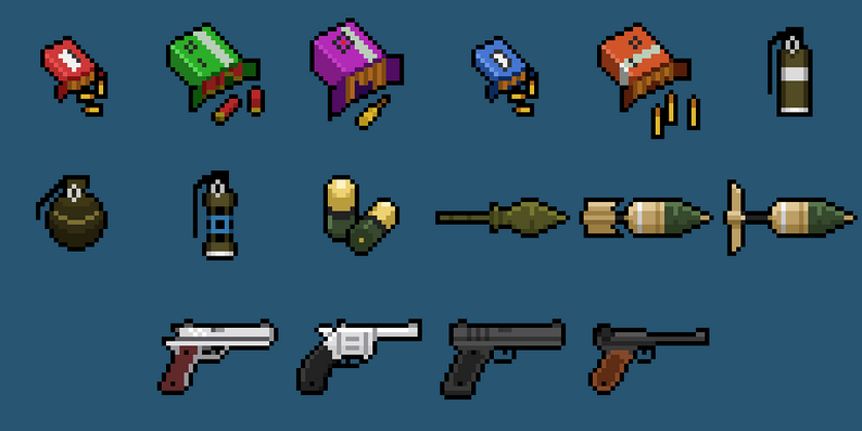 Free Guns Pixel Art by Arlan_TR